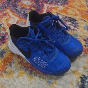 Nike Kids Blue, Black, & White Baseketball Shoes